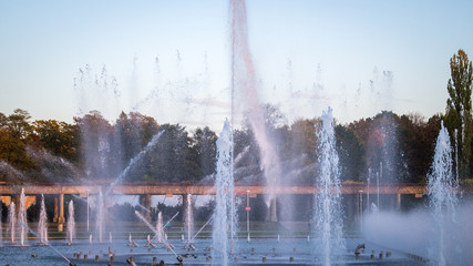 fountain in park