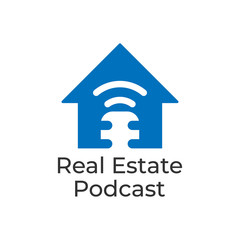 Real Estate podcast logo icon design