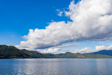 Beautiful landscape of Lake Tazawako
