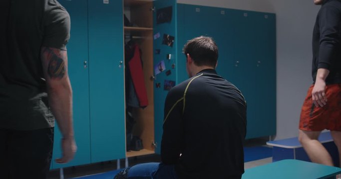 Young man bullied in changing room