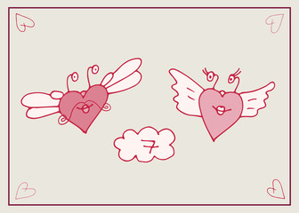 Printheart seamless pattern, for valentines day, Pattern, vector, Endless texture can be used for wallpaper, pattern fills, web page,background,surface, postcard, love