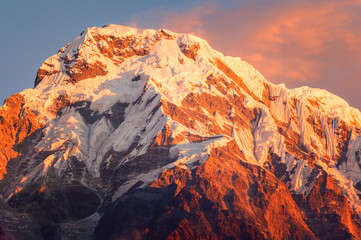 Annapurna Mountain Range in Nepal