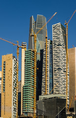 Large buildings equipped with the latest technology, King Abdullah Financial District, in the capital, Riyadh, Saudi Arabia