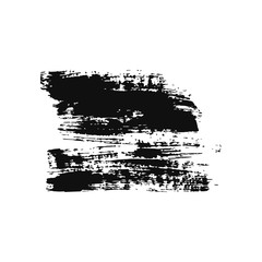Isolated black vector ink