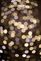 Purple and gold Bokeh lights