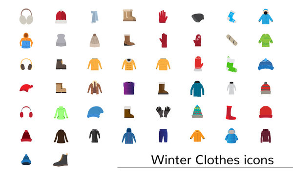 Winter Clothes Icons