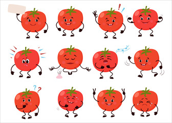Cartoon character tomato.