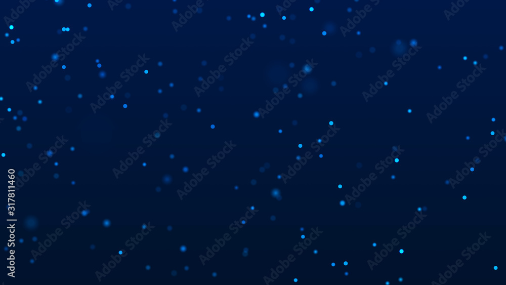 Poster Abstract background of dust particles. Illustration of the cosmos. 3d rendering.