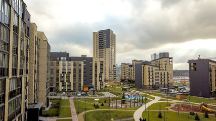 Beautiful high-rise buildings in Berlin. Germany.