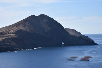 Landscape of Point of Saint Lawrence (Ponta de Sao Lourenco), easternmost point of the island of...