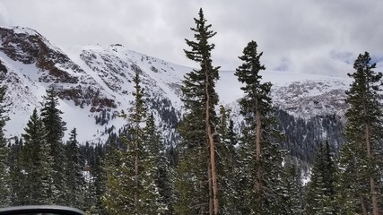 mountains in winter