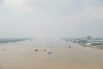 Sights along the Mekong River Delta in Vietnam