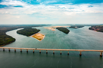 Bridge over the river Brazil 