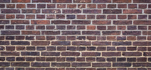 Obraz premium texture of old red brick wall background. high detailed photo of brickwall