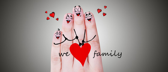 Finger Familie Konzept