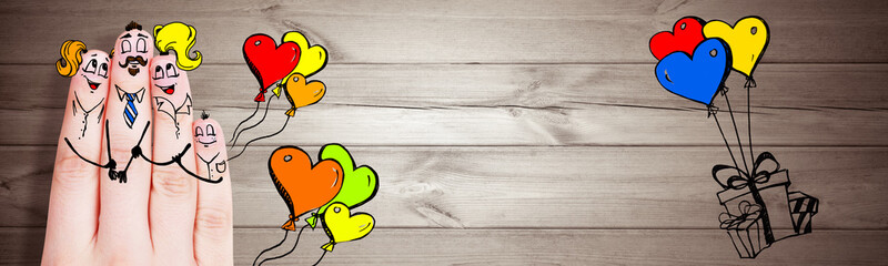 Finger Familie Konzept