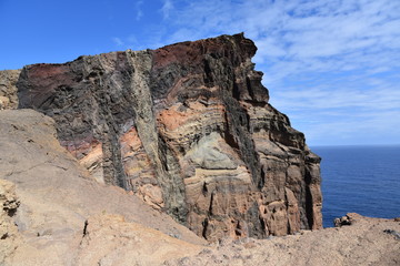 Fototapeta premium Landscape of Point of Saint Lawrence (Ponta de Sao Lourenco), easternmost point of the island of Madeira, Portugal.