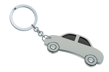 Car Keychain, 3D rendering