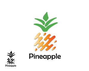 abstract pineapple art logo design inspiration
