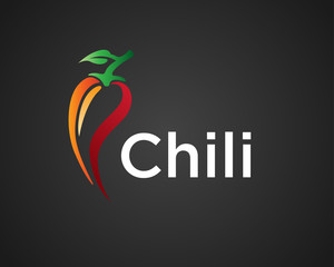 Abstract chili simple logo design inspiration