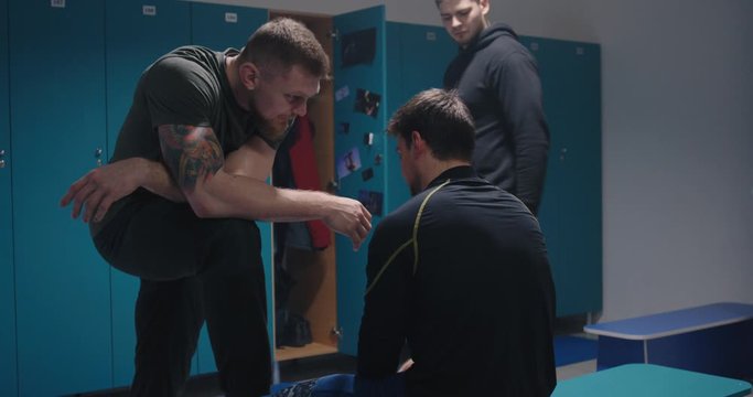 Young man bullied in changing room