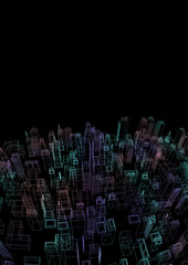 futuristic city render