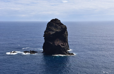 Landscape of Point of Saint Lawrence (Ponta de Sao Lourenco), easternmost point of the island of Madeira, Portugal.