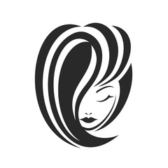 Design of fashion woman face icon