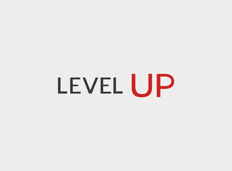 Obraz premium Design of level up message