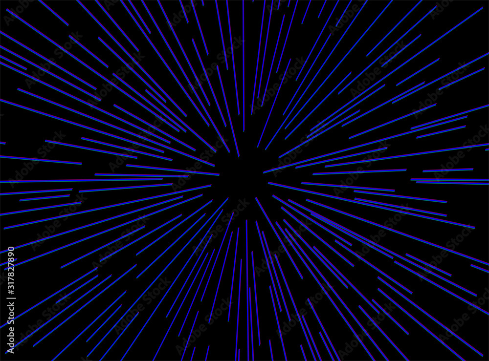 Wall mural design of universe speed background