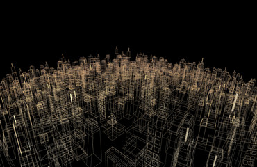 futuristic city render