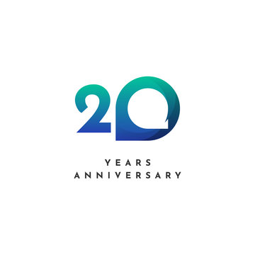 20 Years Anniversary Template Design