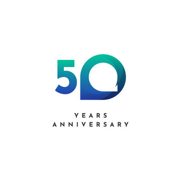 50 Years Anniversary Template Design