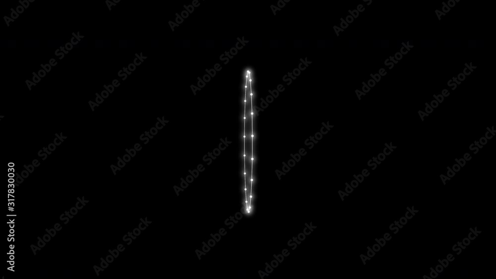 Poster geometric deformation concept. circle frame in illumination effect rotatingover black background, th