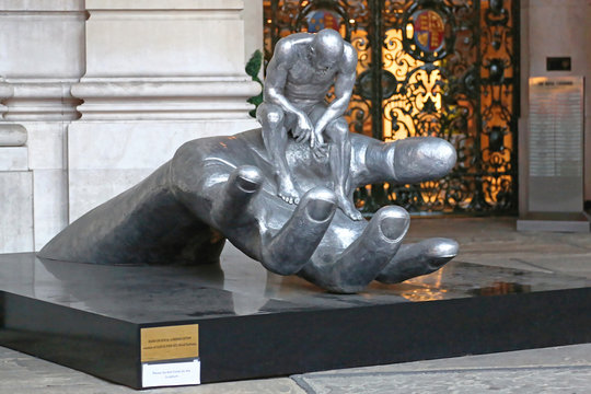 Hand of God Sculpture in London