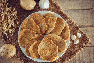 Potato pancakes - the national Belarusian and Ukrainian food 