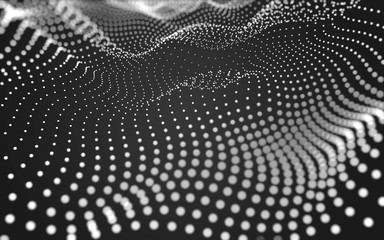 Abstract background. Molecules technology with polygonal shapes, connecting dots and lines....