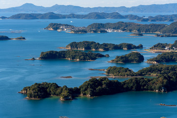 Fototapeta premium [長崎県]九十九島の風景（石岳展望台）
