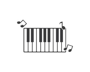 piano icon vector illustration design