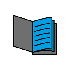 Book icon vector sign and symbol on simple design