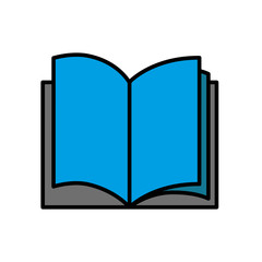 Book icon vector sign and symbol on simple design