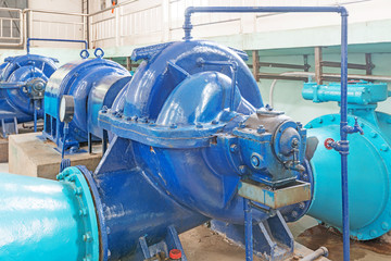 Modern urban wastewater treatment plant.