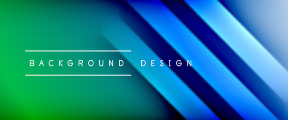 Dynamic trendy fluid color gradient abstract background with flowing wave lines. Vector Illustration