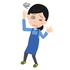 女性　めまい　眩暈　ふらつく　