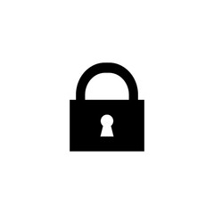 Padlock icon vector illustration sign