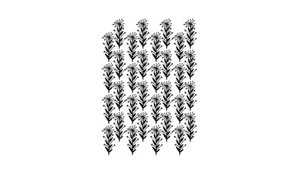 Flower ink pattern