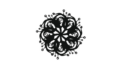 Flower circle pattern texture