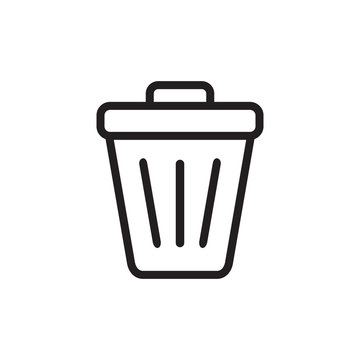 bin icon, trash icon, rubbish icon