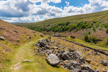 Fototapeta premium The remains of Sir Francis Mine Office, near Gunnerside, North Yorkshire, England, UK