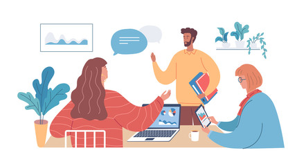 Business people working in the office